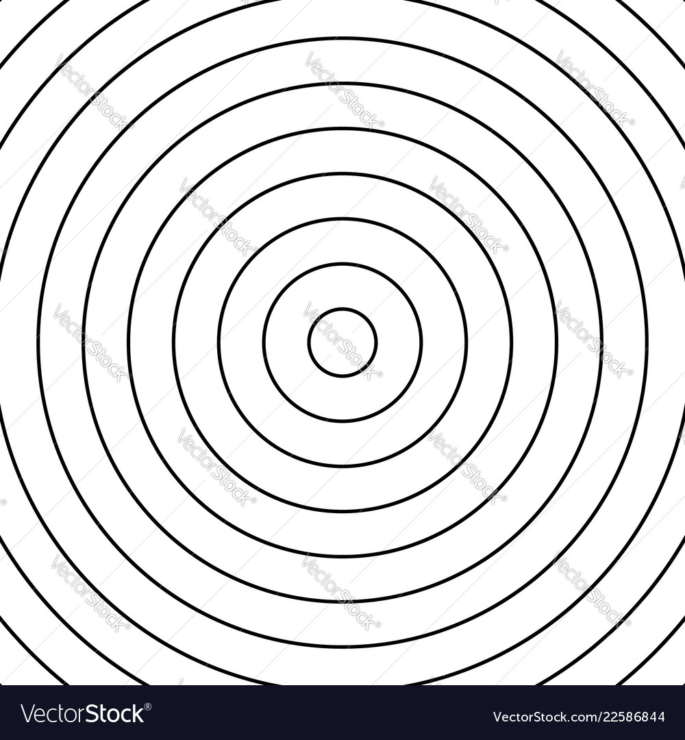 Concentric circles pattern abstract Vector Image Concentric circles pattern abstract