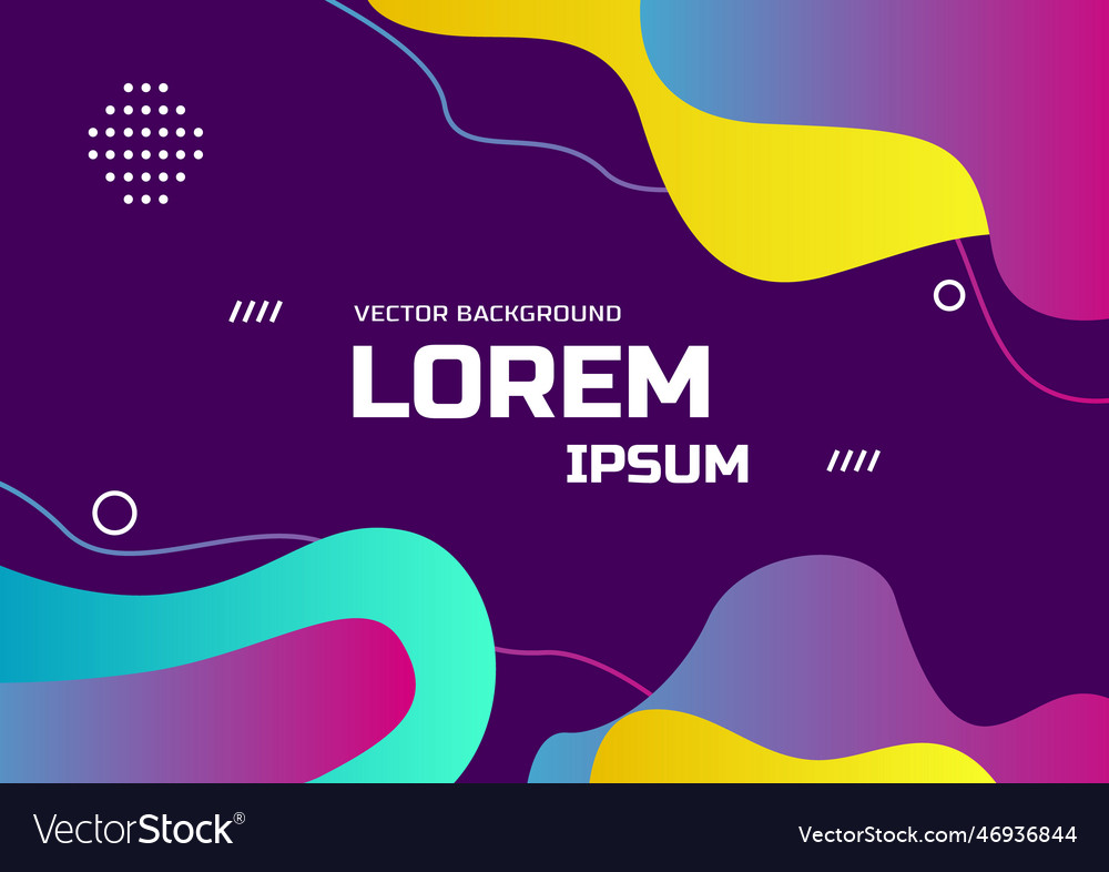 Gradient liquid abstract background template