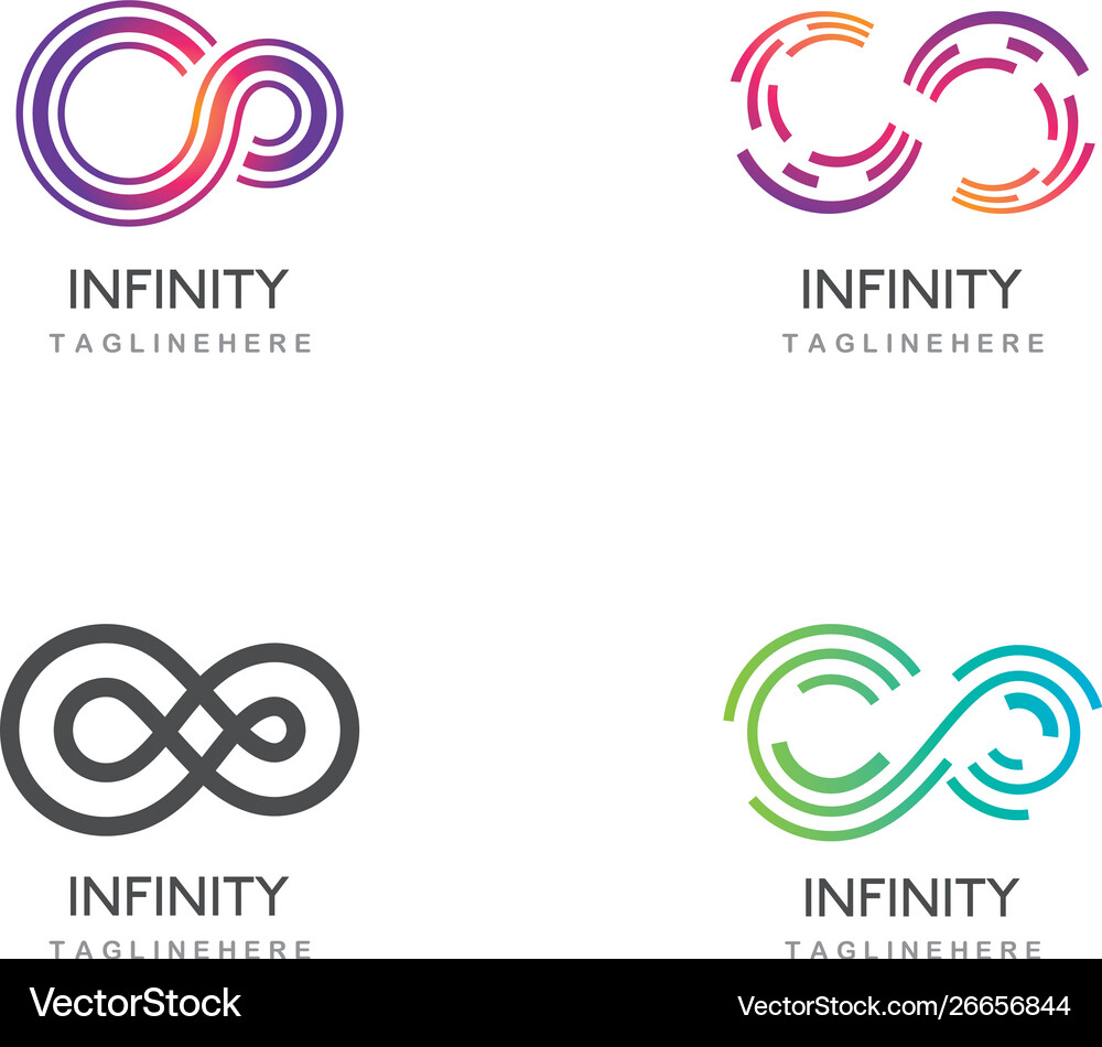 Infinity logo Royalty Free Vector Image - VectorStock