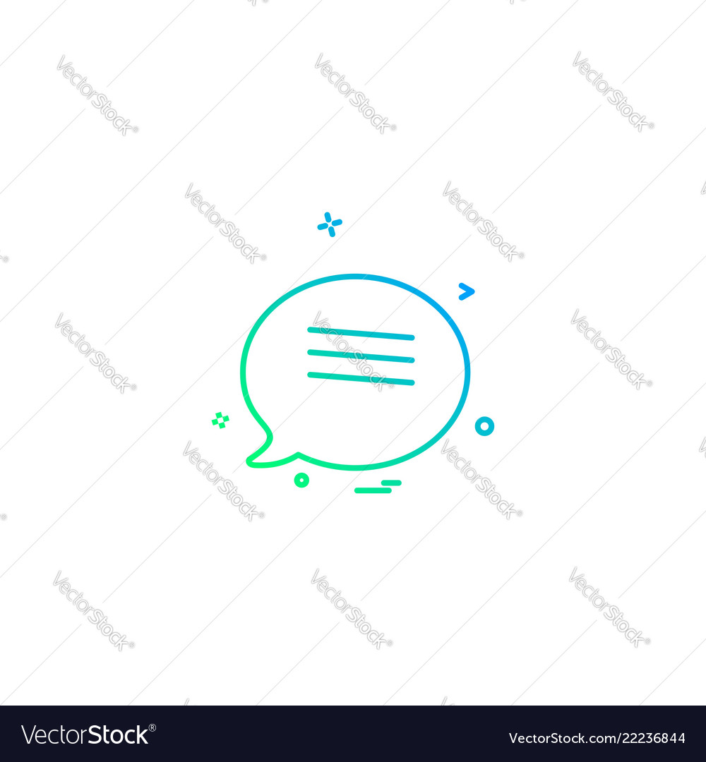 Message icon design vector image Message icon design