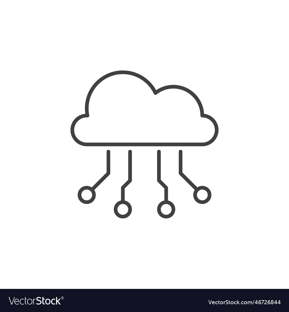 Neural network data cloud platform concept vector image Neural network data cloud platform concept