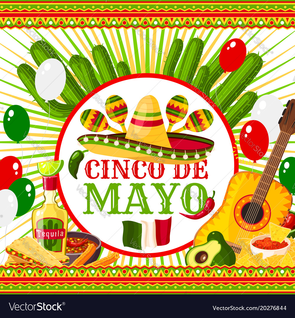 Poster cinco de mayo Royalty Free Vector Image