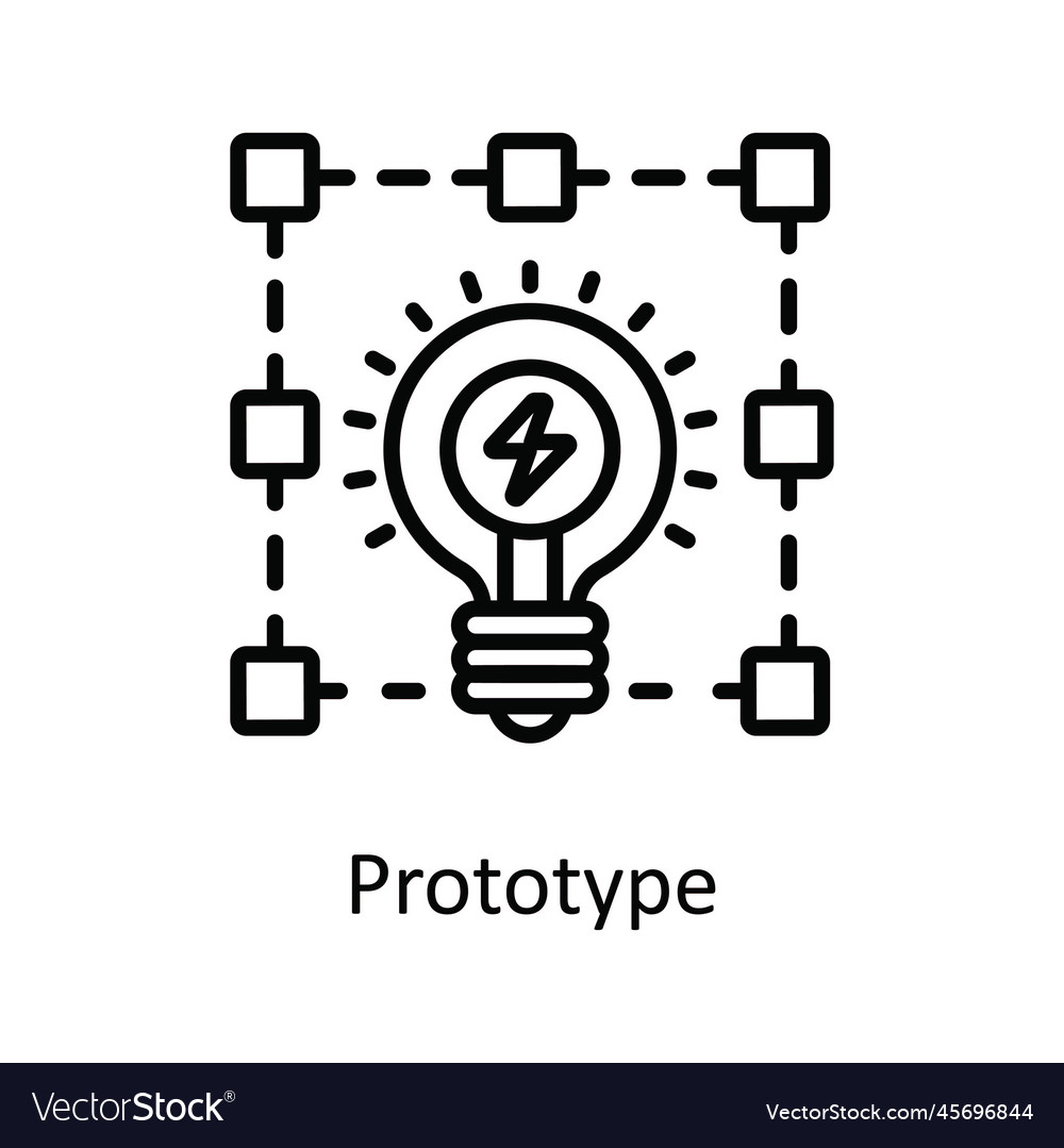 Prototype outline icon design