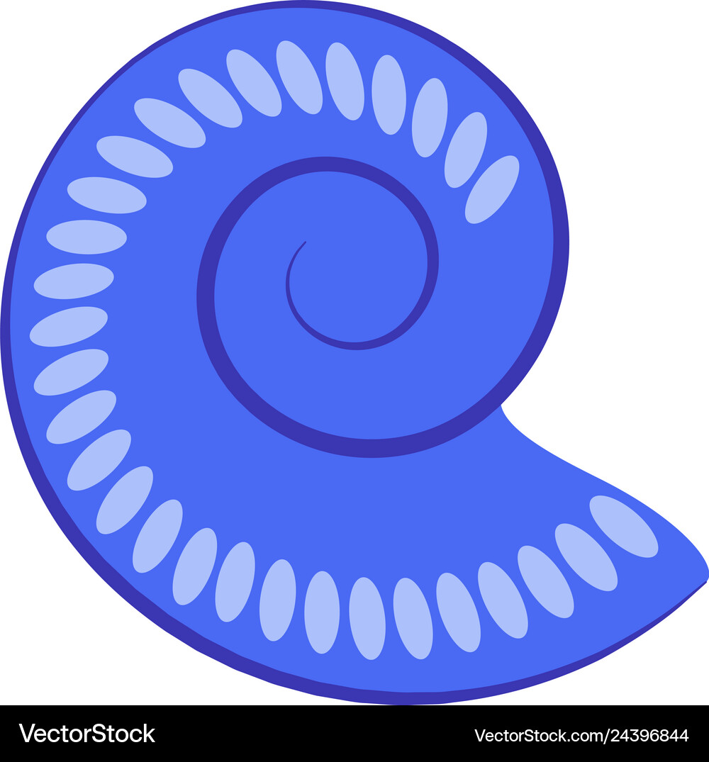 Sea shell flat Royalty Free Vector Image - VectorStock