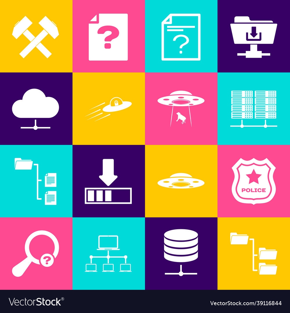 Set folder tree police badge server data web