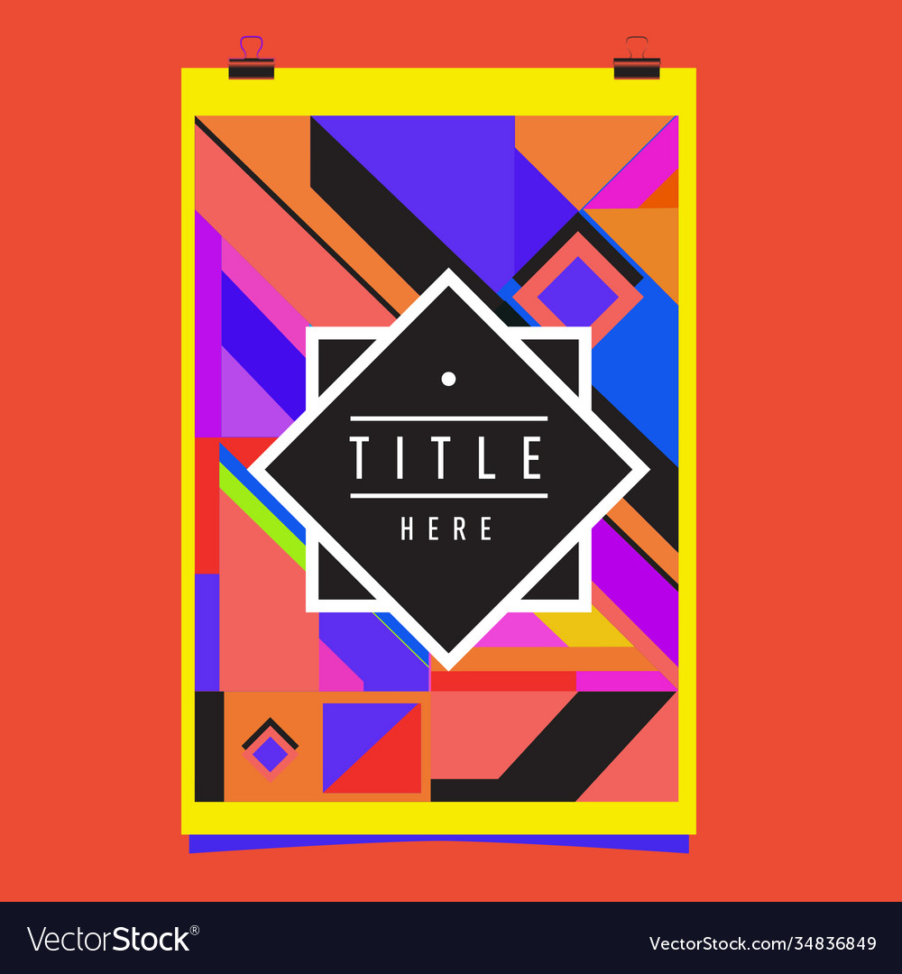 Abstract colorful geometric pattern background vector image Abstract colorful geometric pattern background