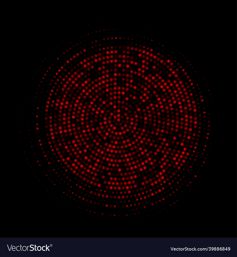Abstrakt rote Halbton punktiert runden Hintergrund