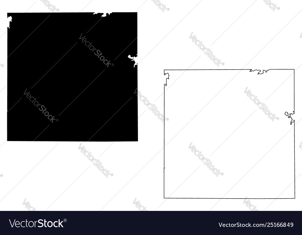 Archer county texas map Royalty Free Vector Image