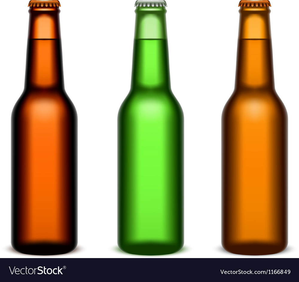 Beer bottles Royalty Free Vector Image - VectorStock