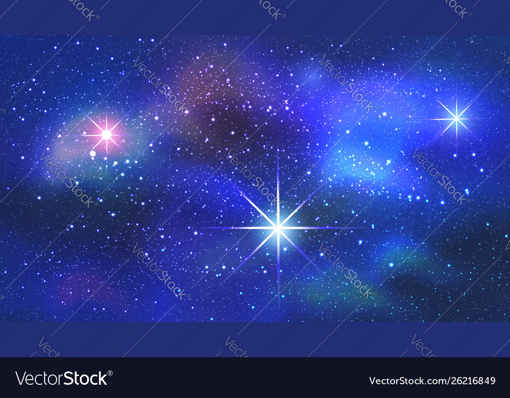 Colorful nebula in space background