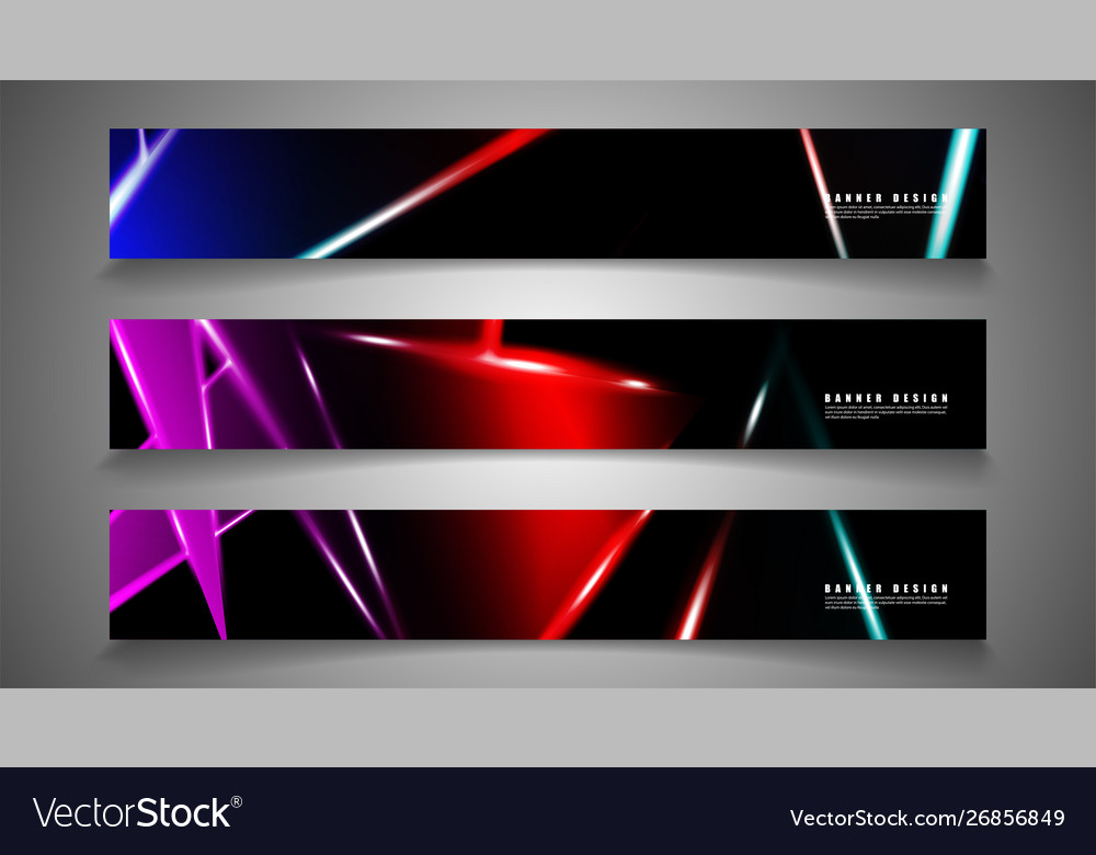 Minimal banner design triangular shape vector image Minimal banner design triangular shape