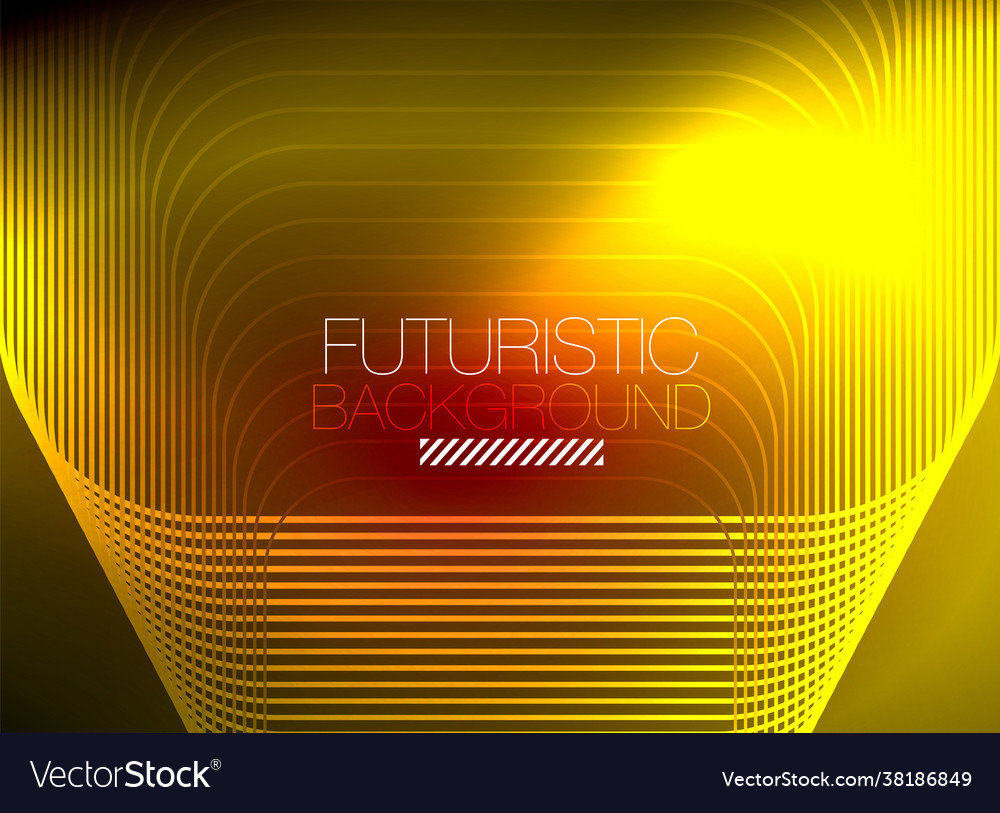 Neon color square shape lines abstract background Vector Image Neon color square shape lines abstract background