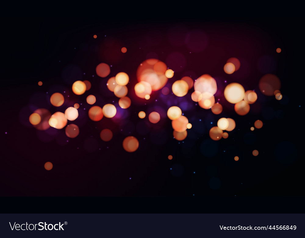 Realistic bokeh lights background design