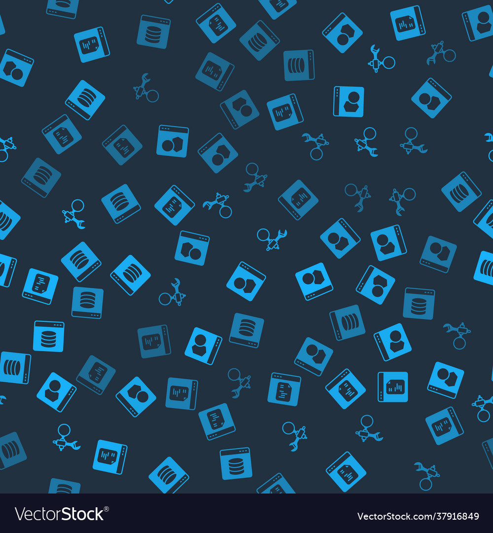 Software-Debugging und Server-Daten-Web festlegen vector image Software-Debugging und Server-Daten-Web festlegen