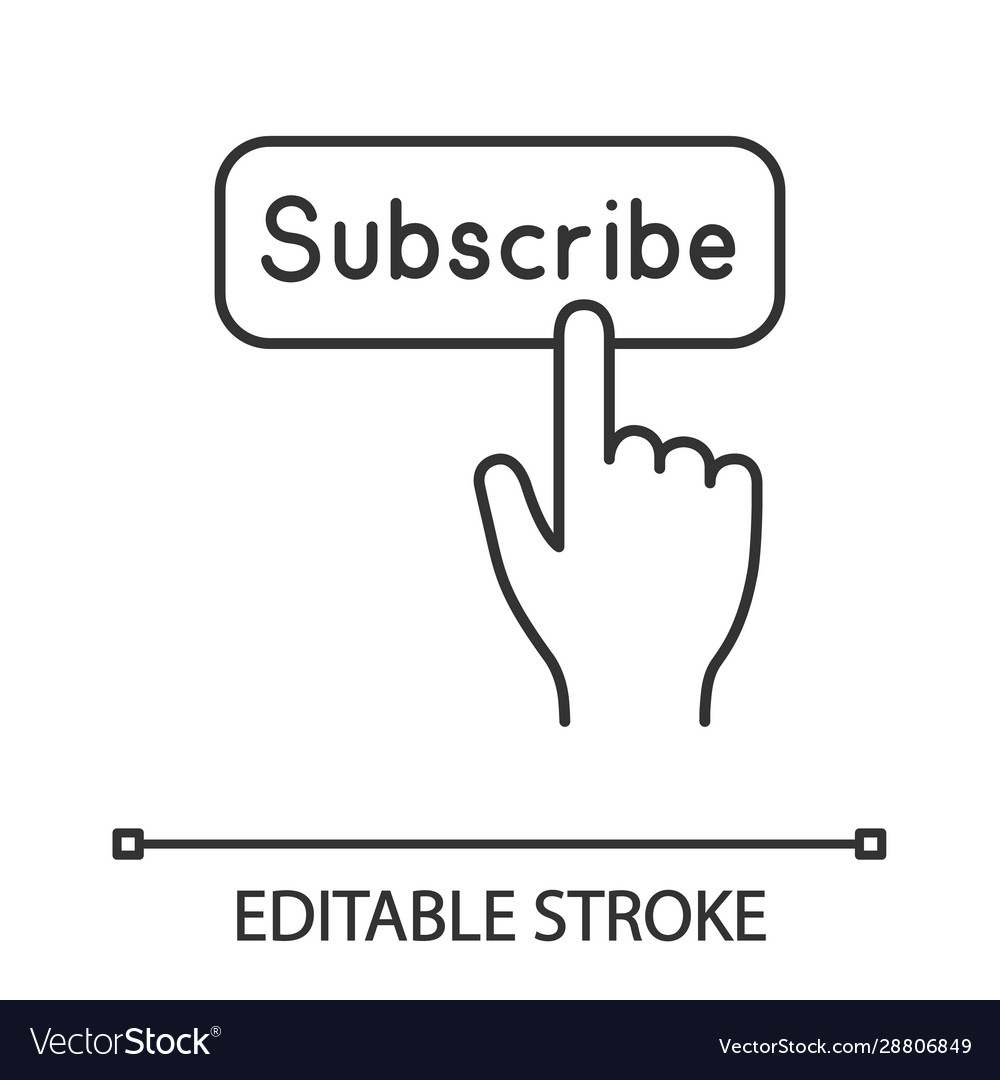 Subscribe Button Click Icon