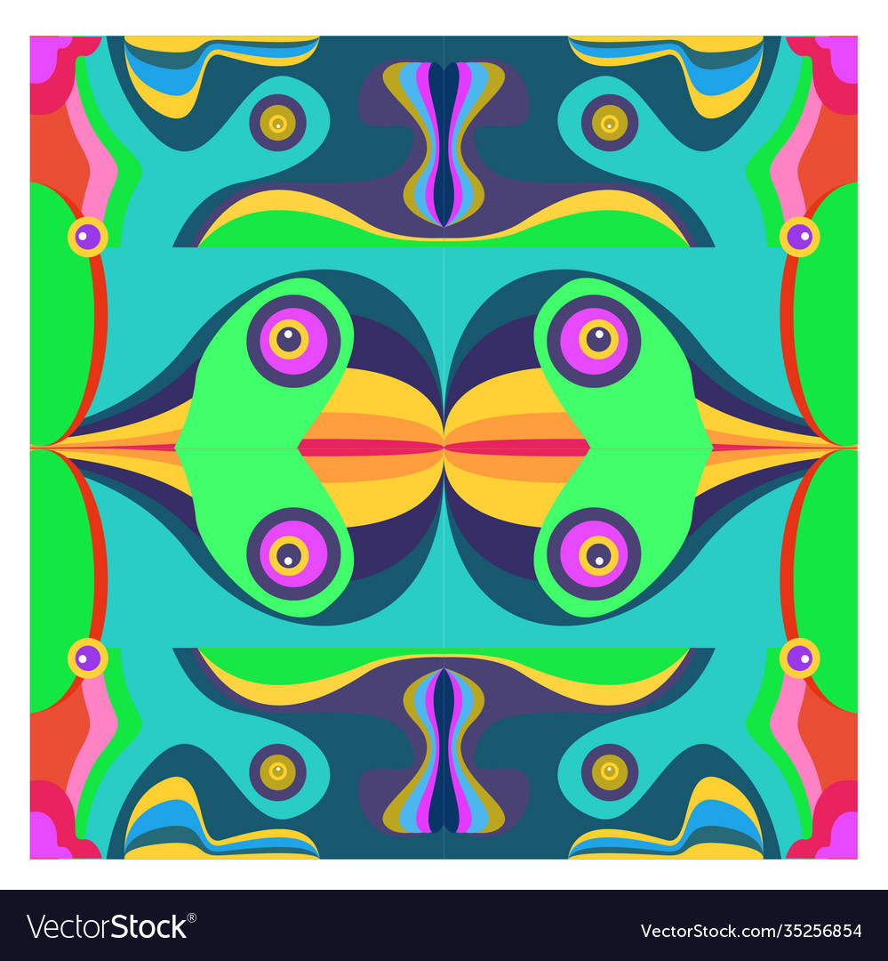 Colorful geometric and curve background pattern