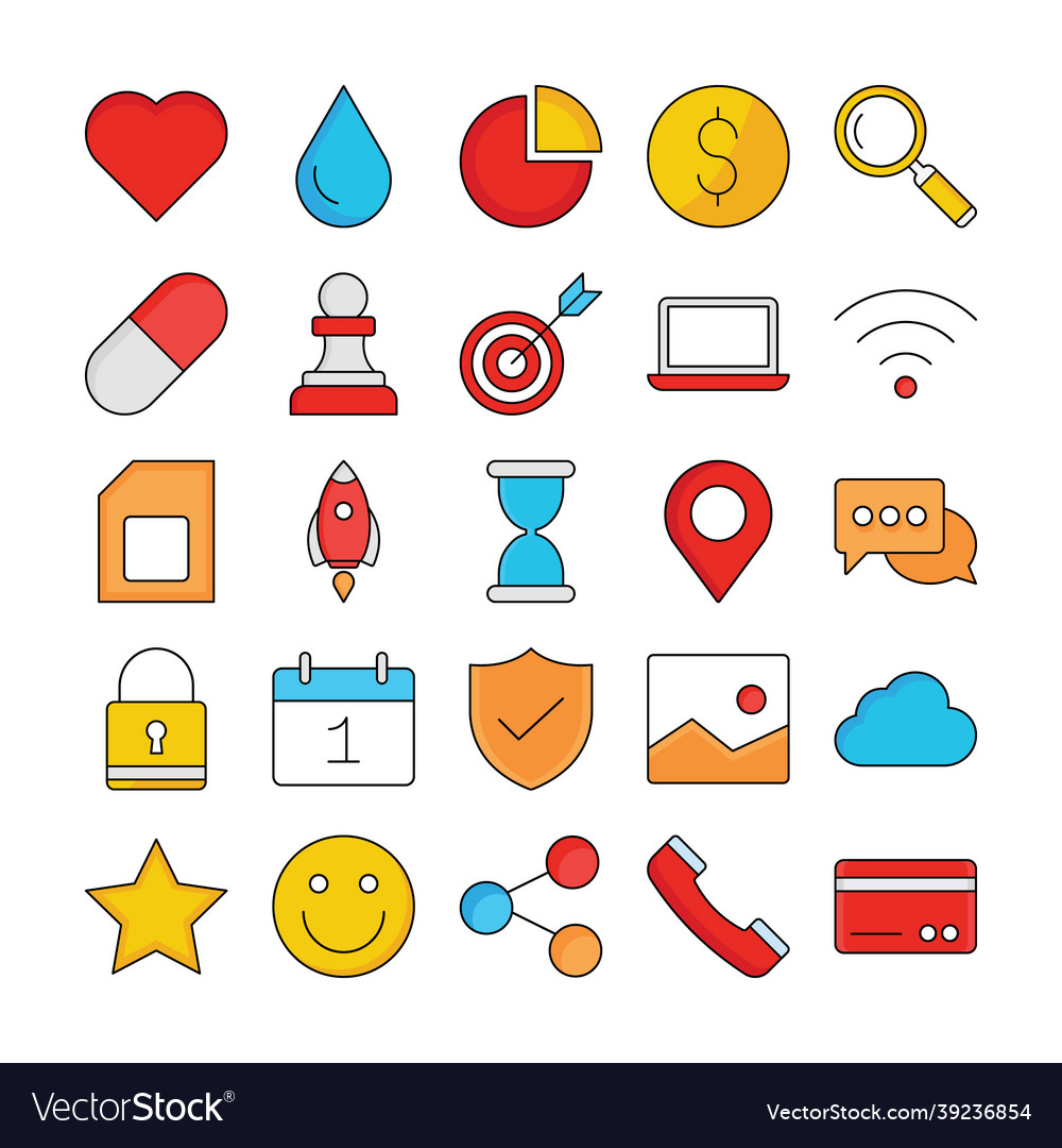 Daily use isolated icon which can easily mo