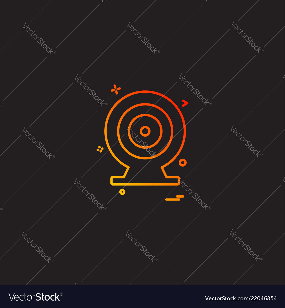 Dart icon design vector image Dart icon design
