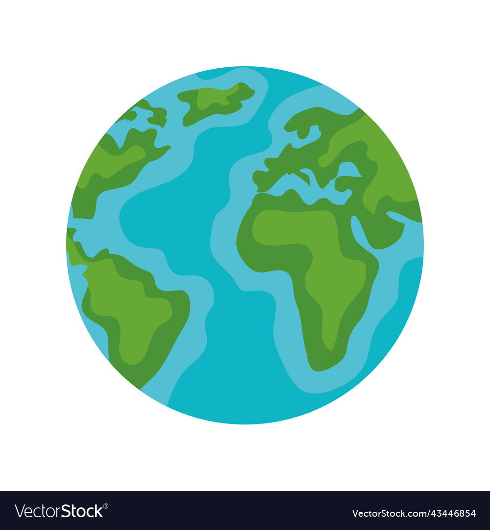 Planet earth ecology Royalty Free Vector Image