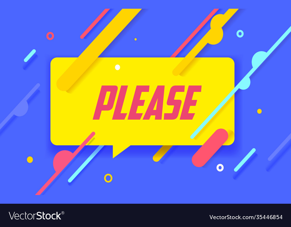 Please in design banner template for web Vector Image