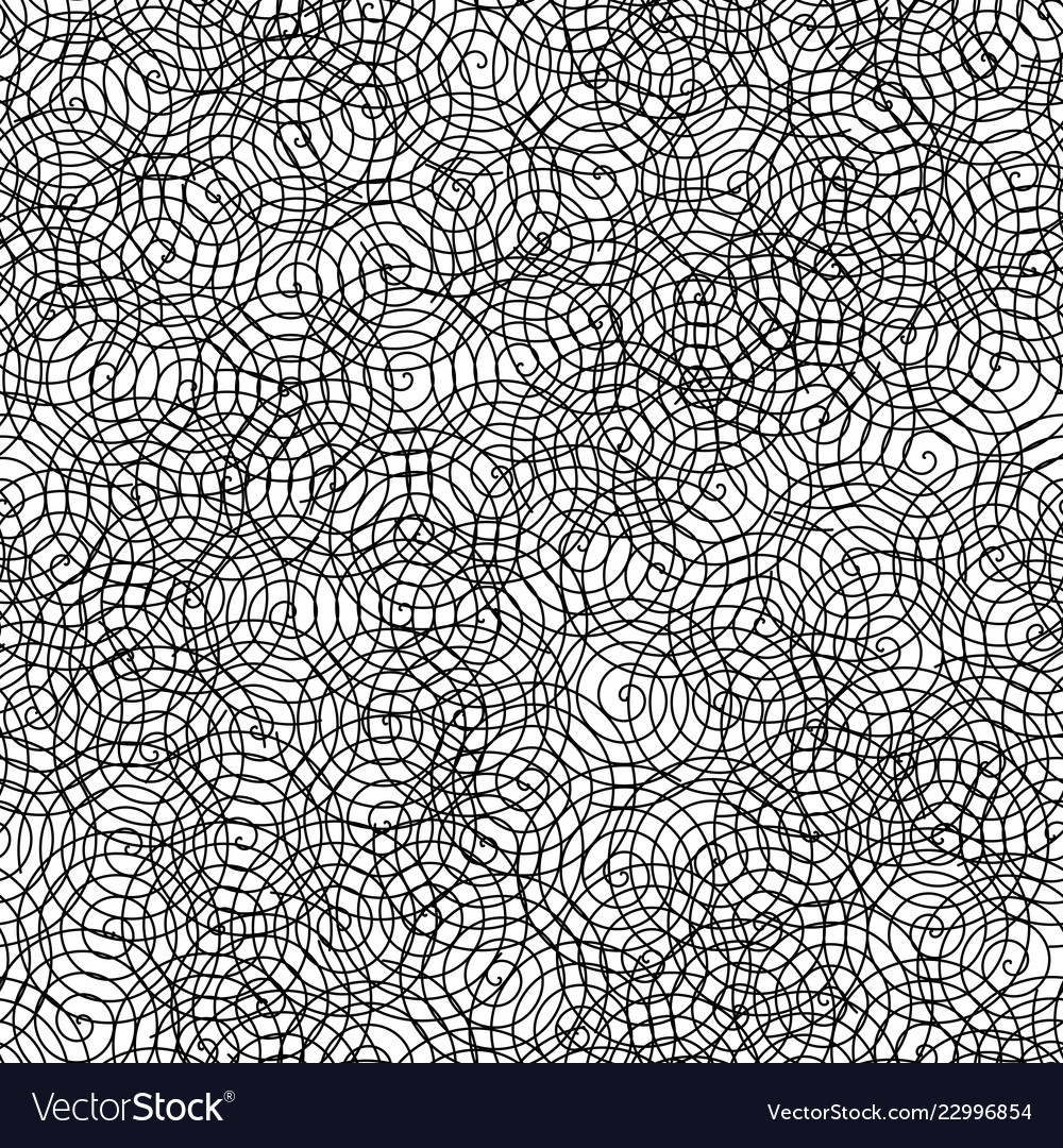 Seamless pattern of random overlapping spirals vector image Seamless pattern of random overlapping spirals