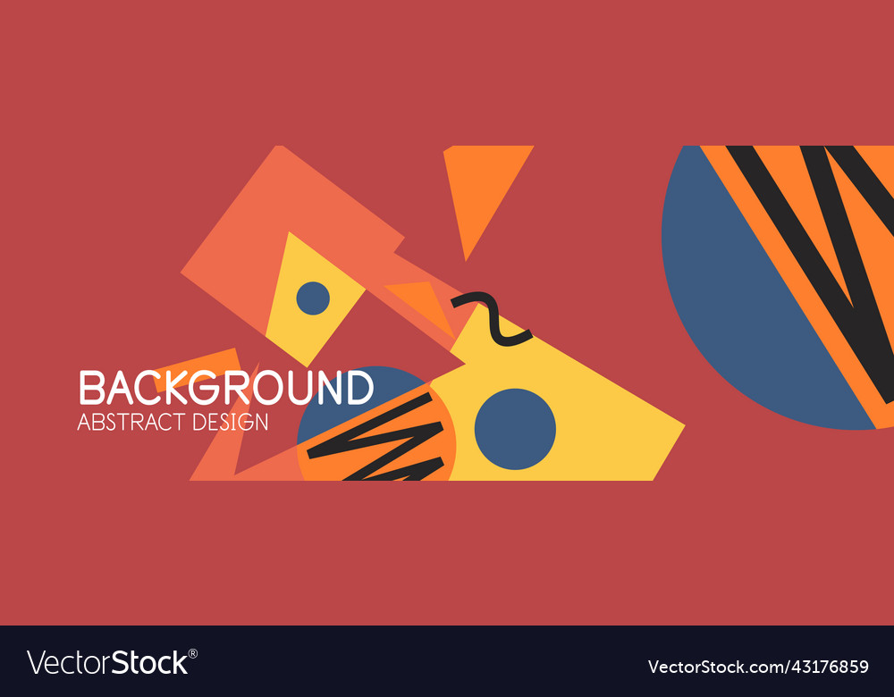 Abstract background blocks lines triangles vector image Abstract background blocks lines triangles