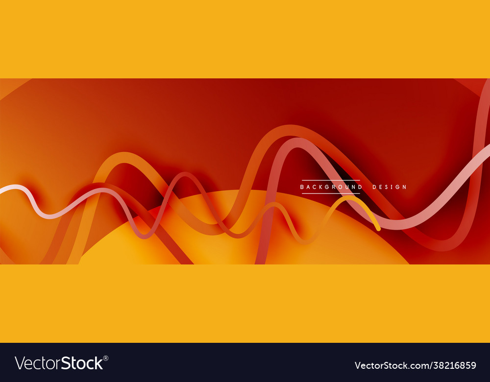Abstract gradient background with wave line Vector Image Abstract gradient background with wave line