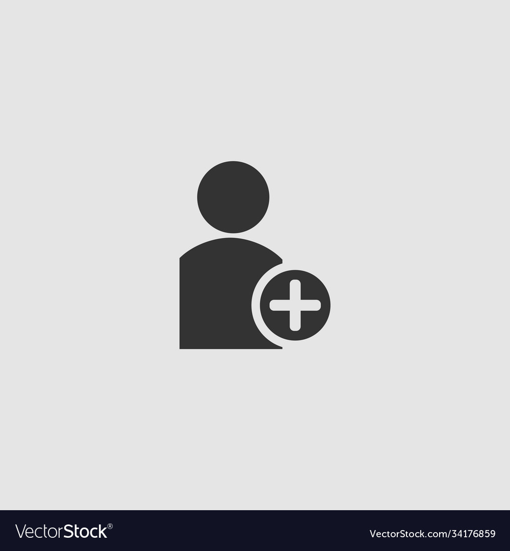 Add user icon flat