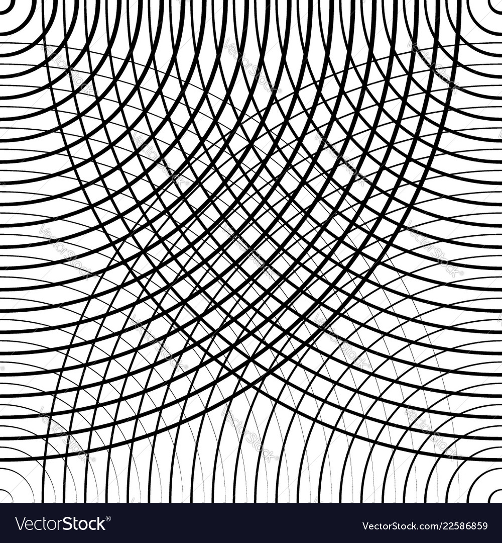 Concentric circles seamless monochrome pattern