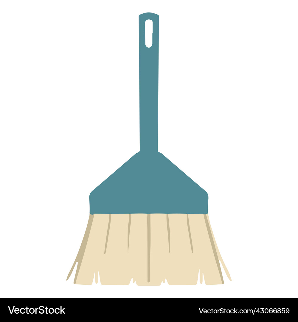 Dust cleaning brush flat – Royalty-Free Vector | VectorStock