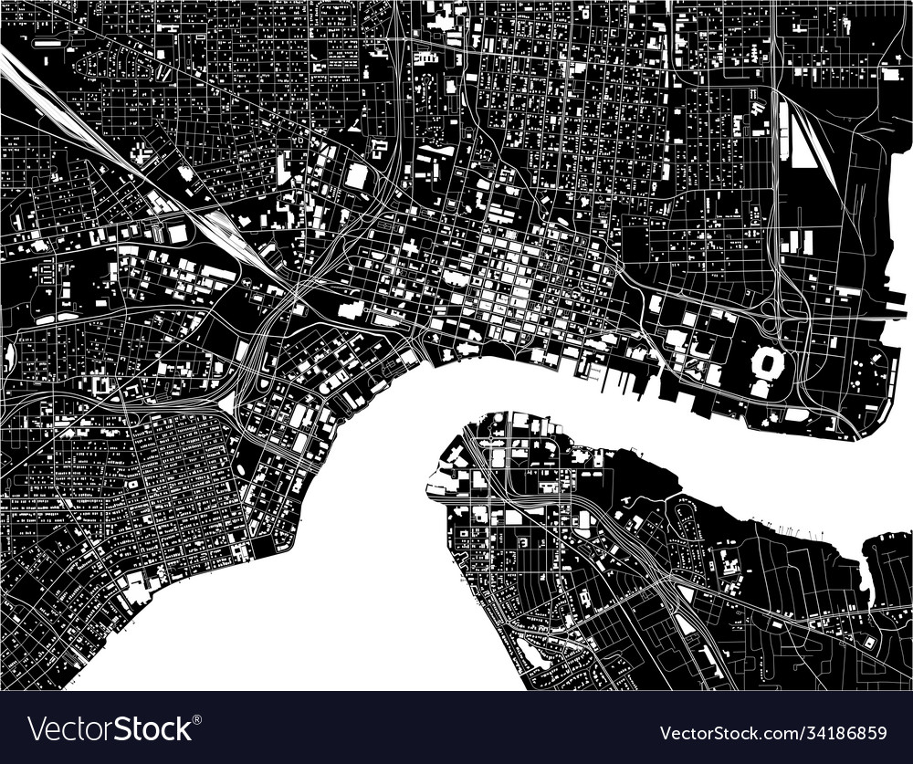 Map city jacksonville florida usa Royalty Free Vector Image