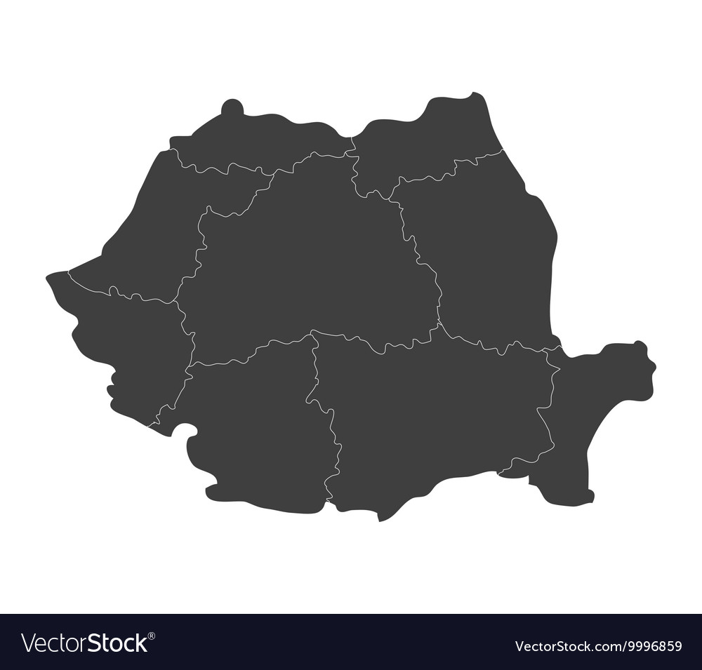 Map of romania with regions