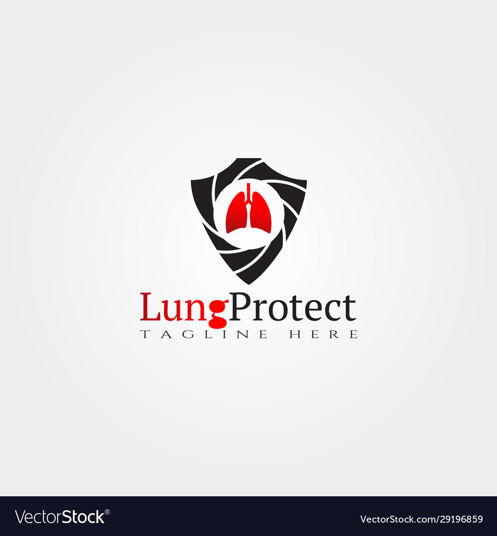 Medical icon templatelung care logocreative design