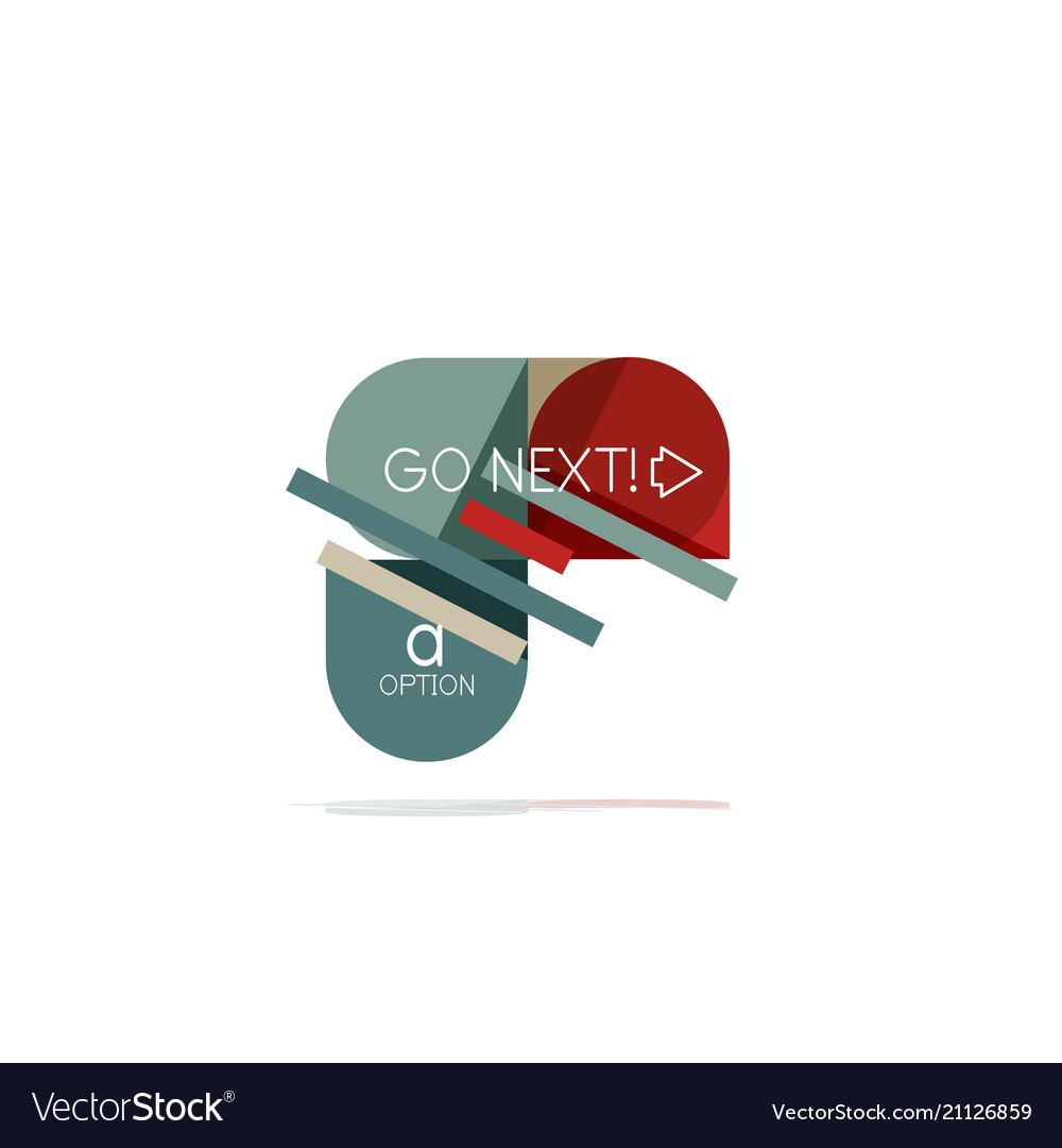 Minimal flat clean abstract option step vector image Minimal flat clean abstract option step