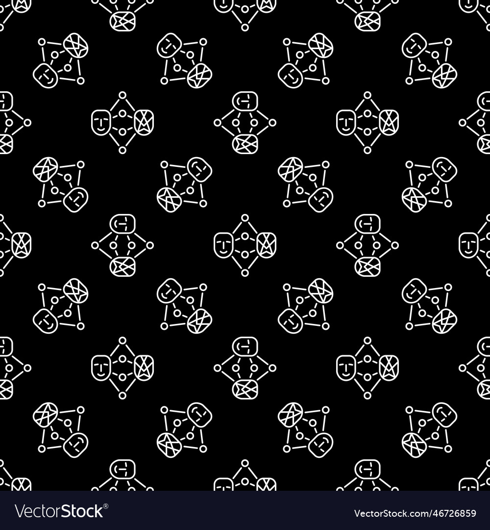 Neural network face generation line dark seamless