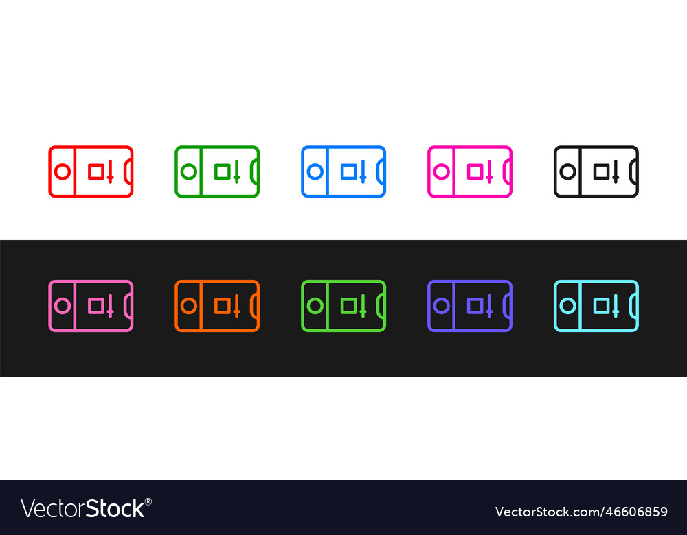 Set line mobile phone with record frame camera vector image Set line mobile phone with record frame camera