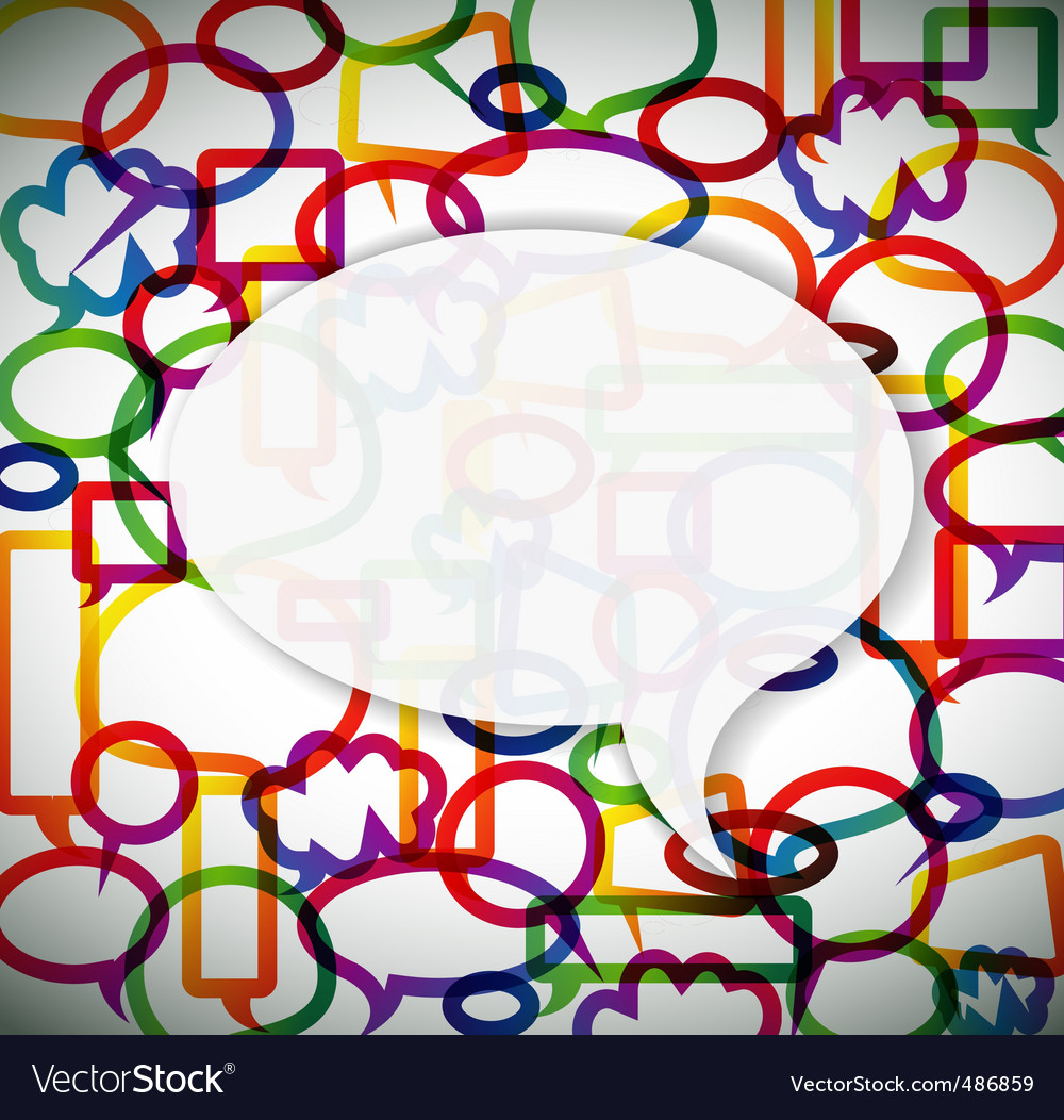 Speech Bubble Abstract Background