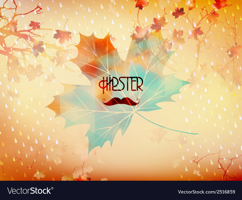 Triangular Maple Leaf Background