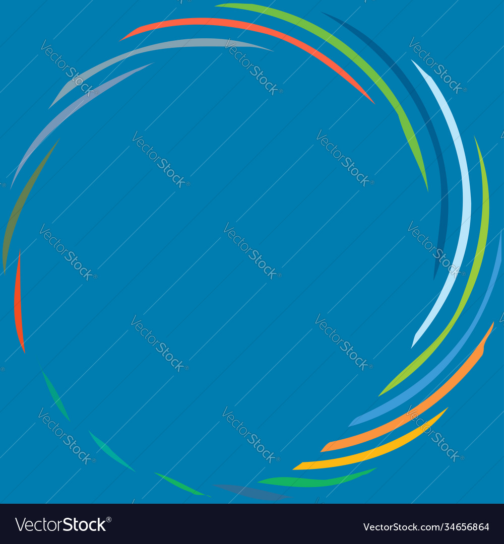 Circular spiral swirl twirl design element Vector Image Circular spiral swirl twirl design element