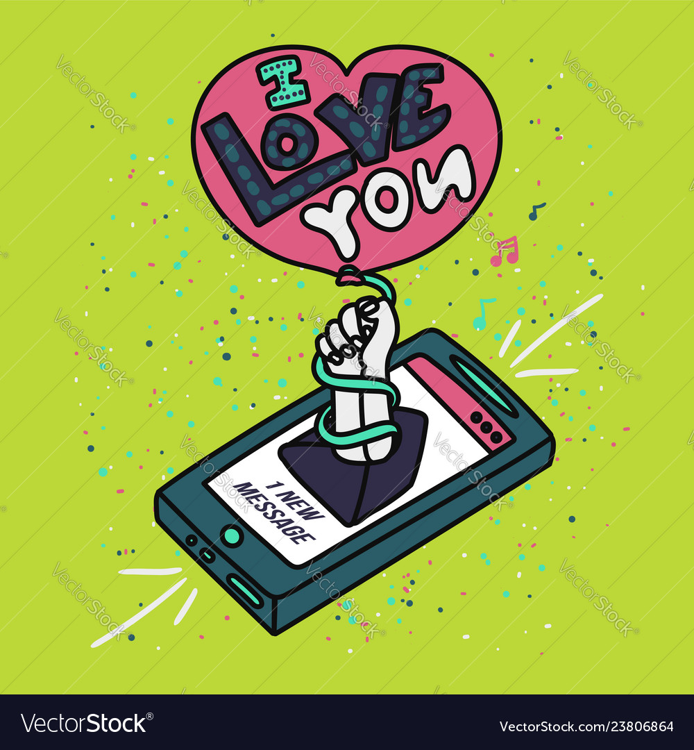 Ich liebe dich Cartoon
