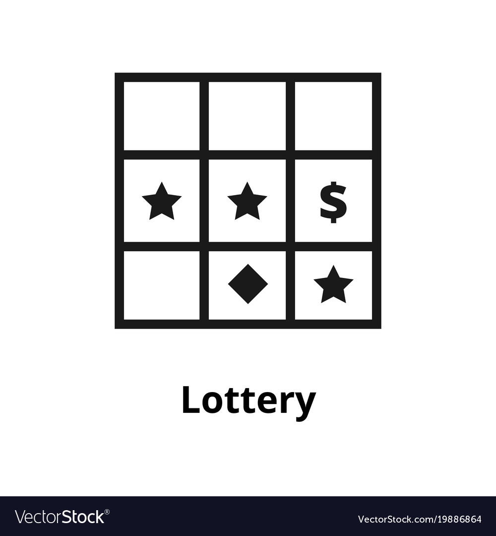 Lottery line icon