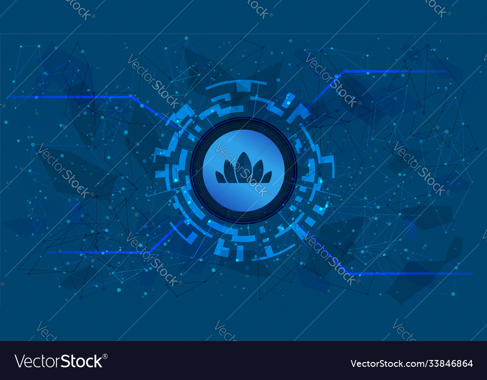 Nectar token nec symbol defi project in circle vector image Nectar token nec symbol defi project in circle