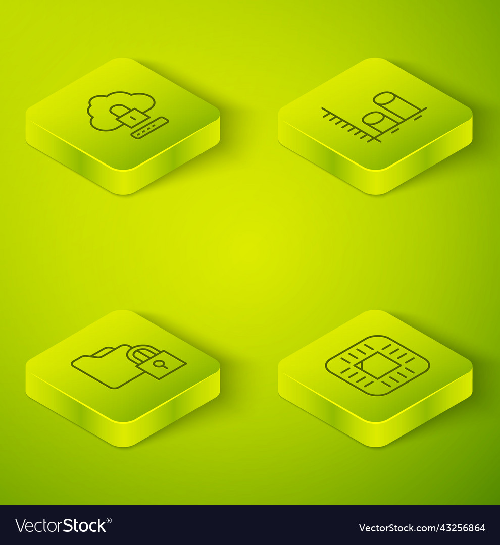 Set isometric line data analysis folder and lock