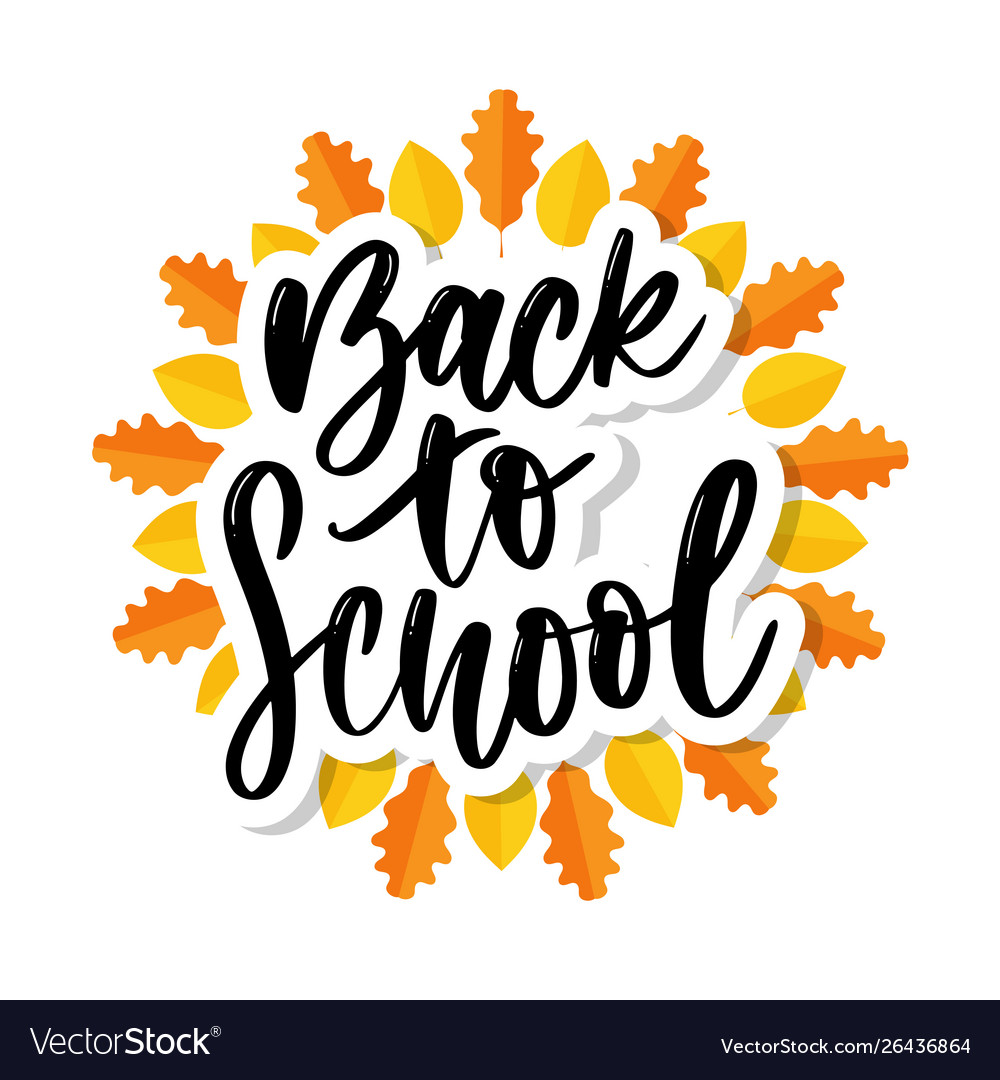 Set welcome back to school labels Royalty Free Vector Image