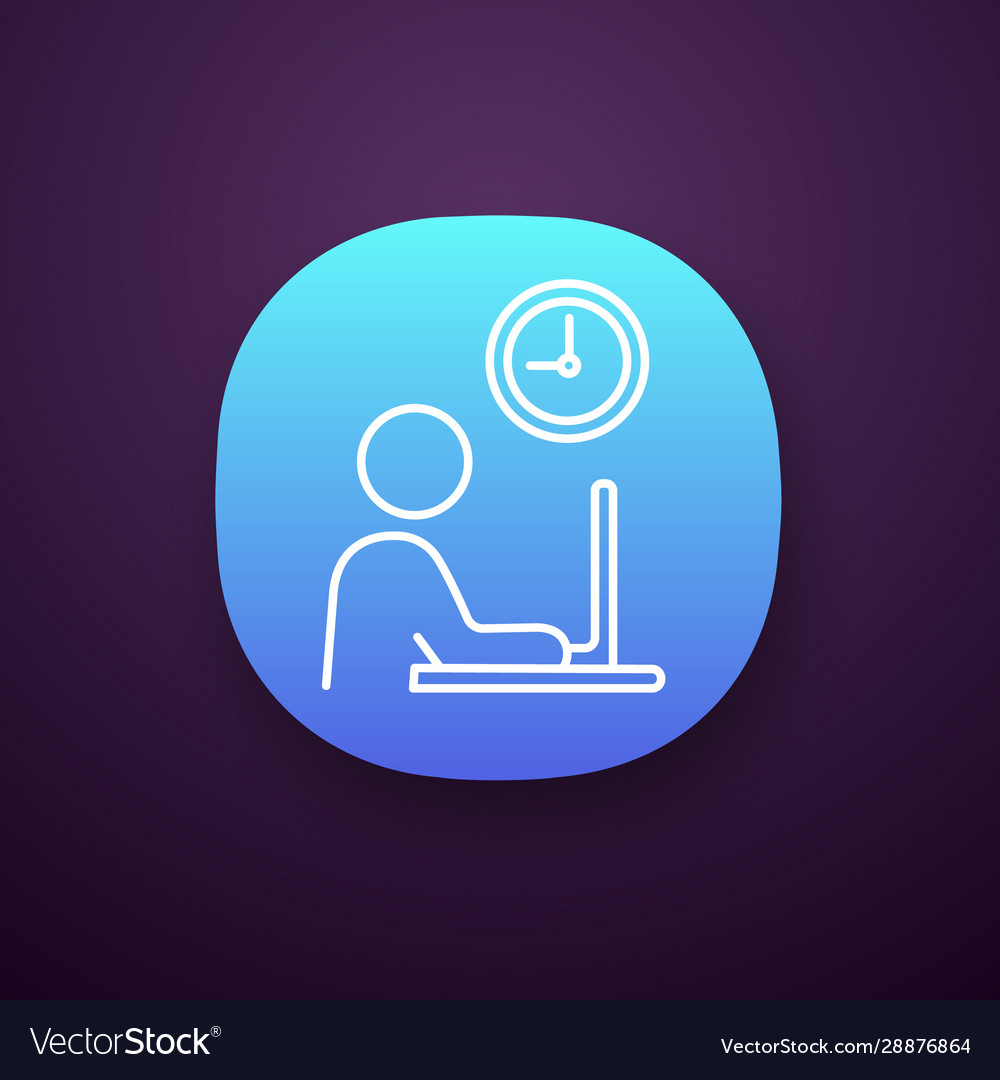 Working hours app icon