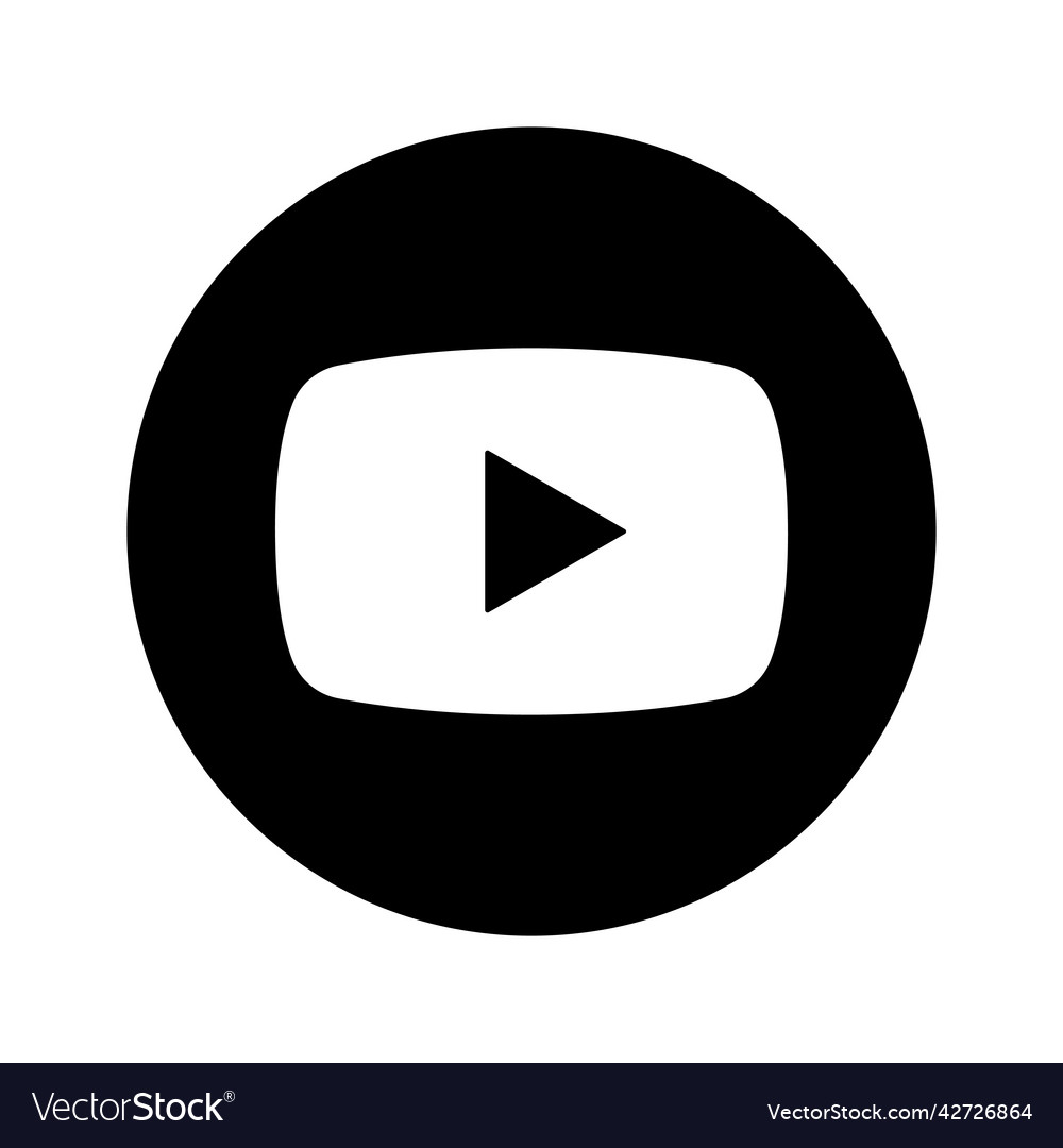 youtube icons black