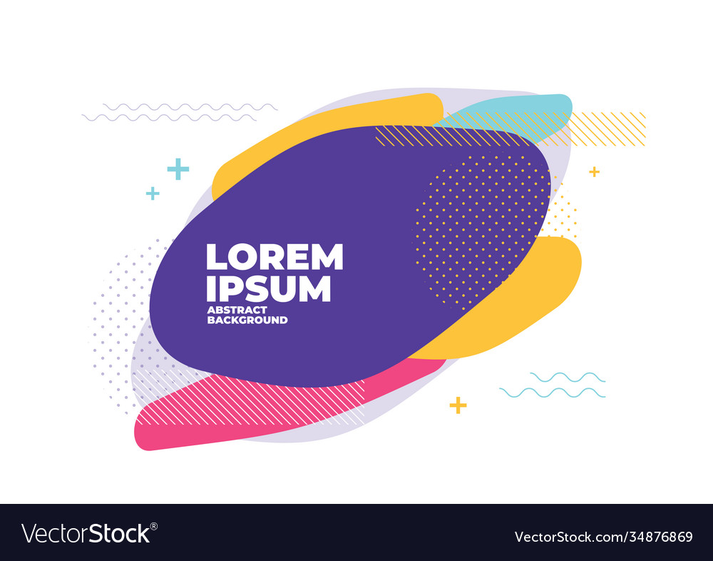 Abstract colorful geometric shapes background vector image Abstract colorful geometric shapes background
