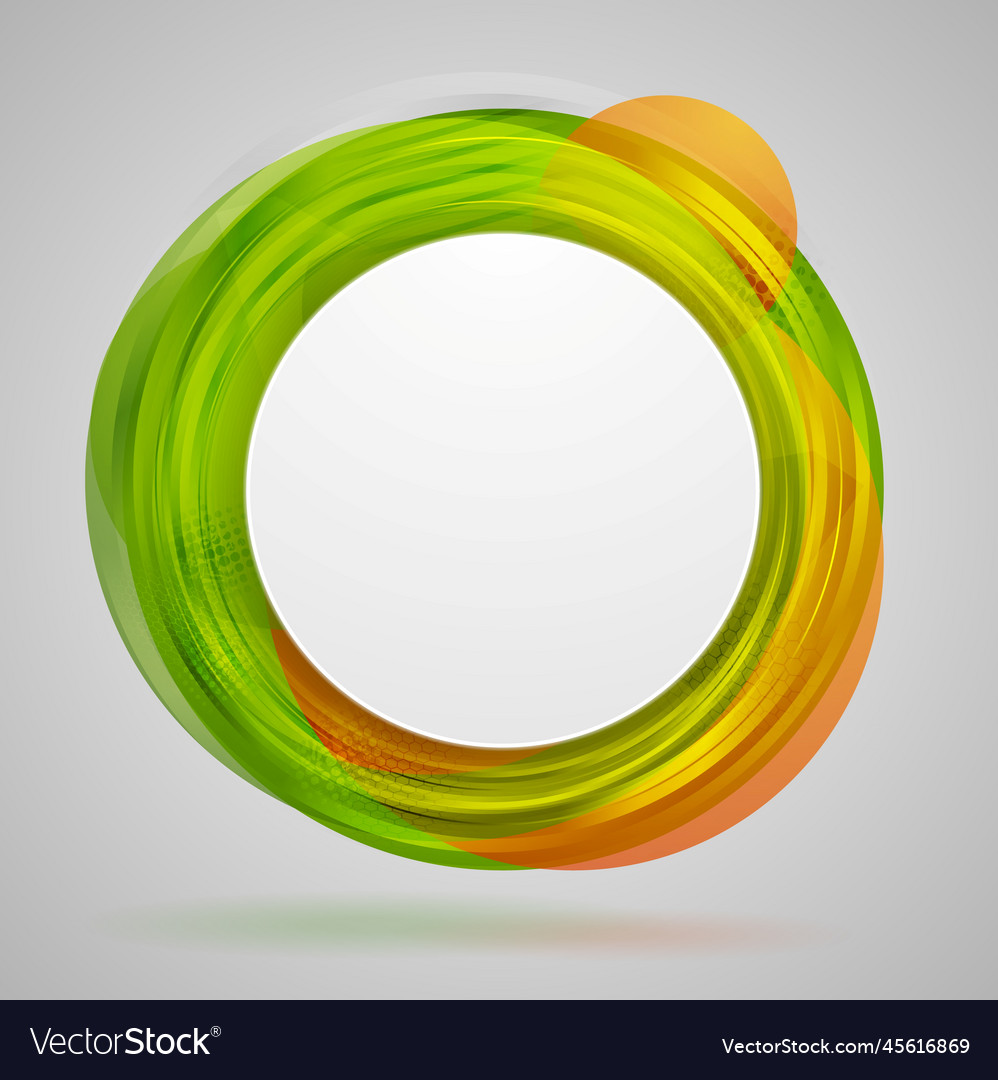 Bright concept circles abstract design Royalty Free Vector