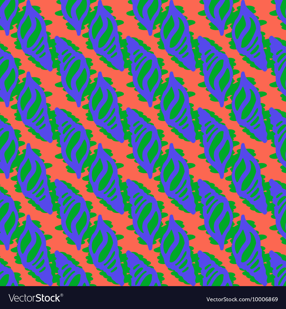 Doodles seashells background seamless pattern