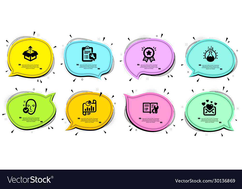 Engineering documentation love mail and report vector image Engineering documentation love mail and report